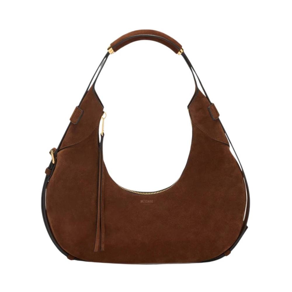 Moschino Ruskind Skuldertaske - Tasker - Dame - Brun - ONE SIZE - Uld