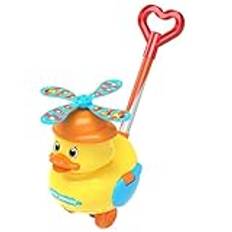 Kids Walker, Waddle Duck Push Toy,Little Yellow Duck Push Toys för småbarn | Early Learning Push Toy, Walking Toy med Quacking Sounds Waddling Action, Learning to Walk