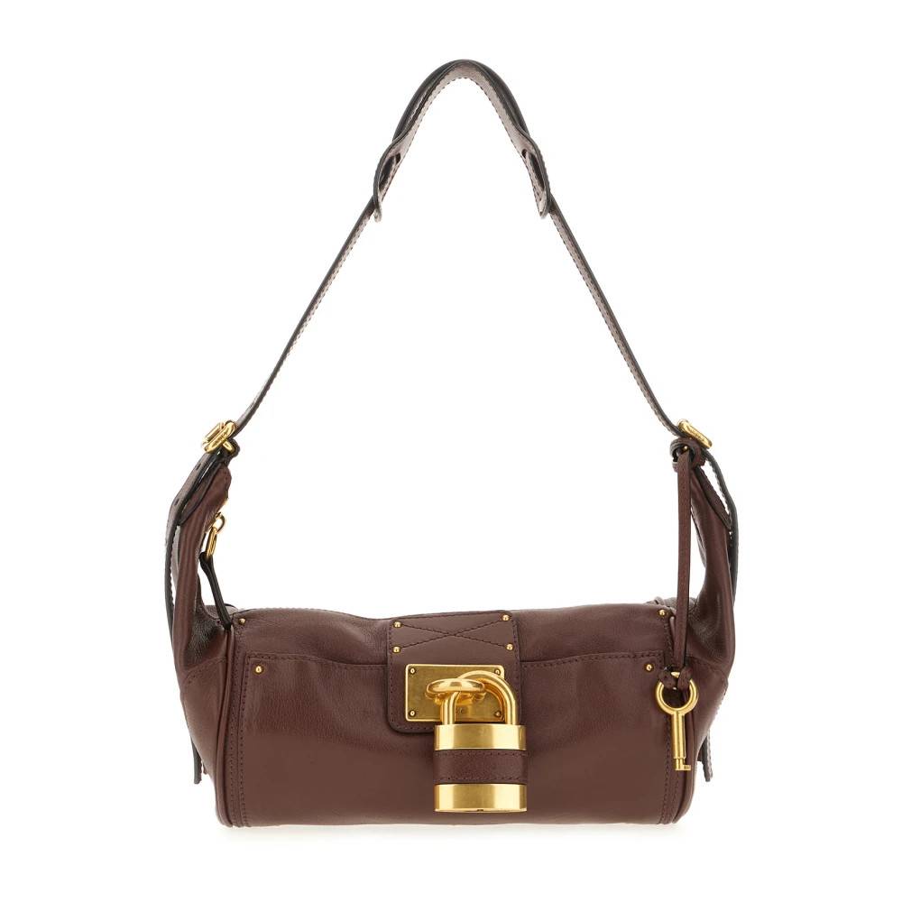 Chloé Paddington Lille Skuldertaske - Tasker - Dame - Brun - ONE SIZE - Uld