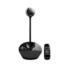 Logitech Integrated Webcam & Speakerphone Full HD 1080p Conference BCC950r Light Correction Noise Canceling with Microphone Remote Control Speaker Web