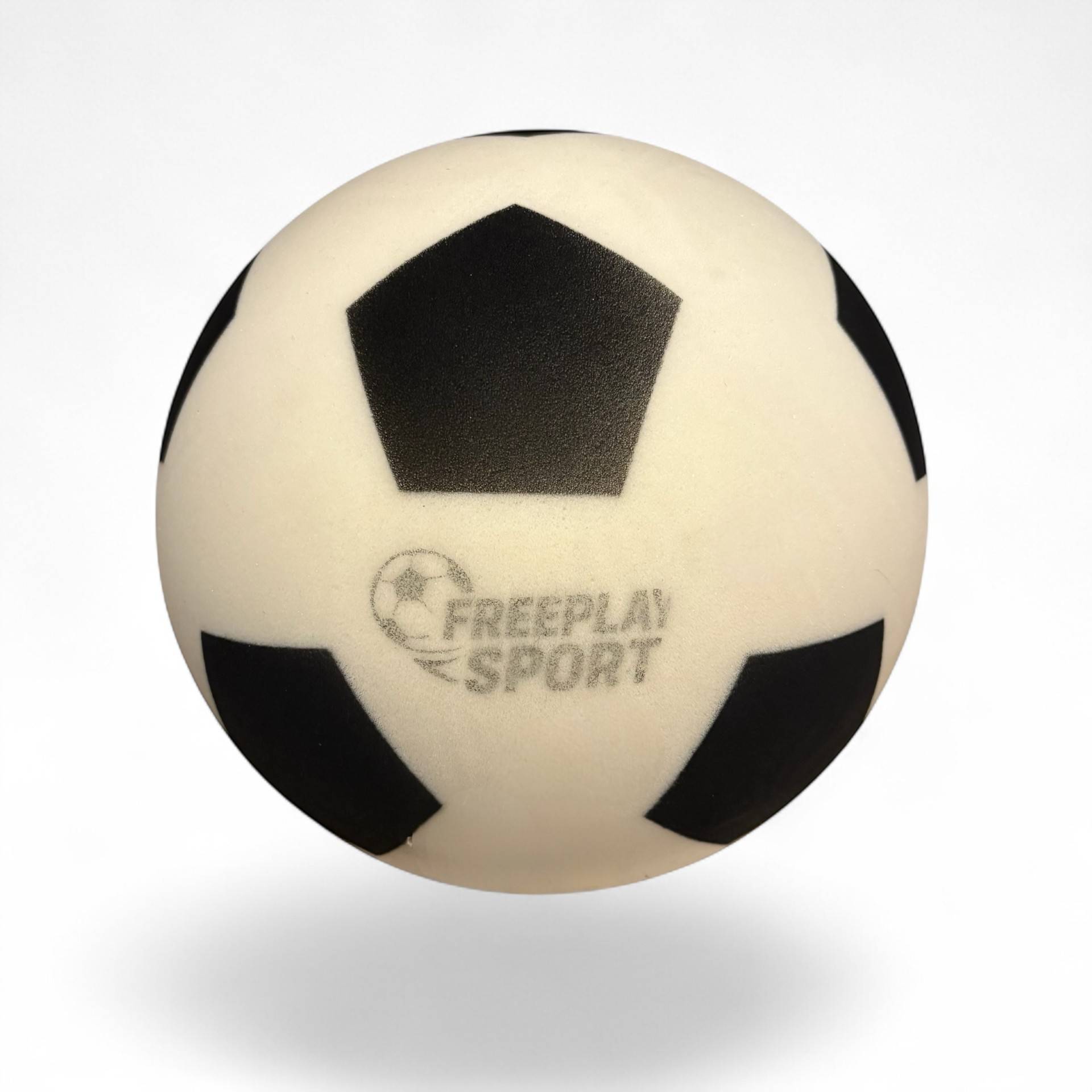 Skum Fodbold – Støjsvag Freeplay Retro Fodboldbold Str.5 - Hvid.