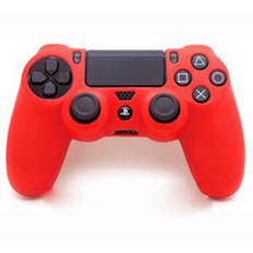 PS4 controller sleeve i rød silicone