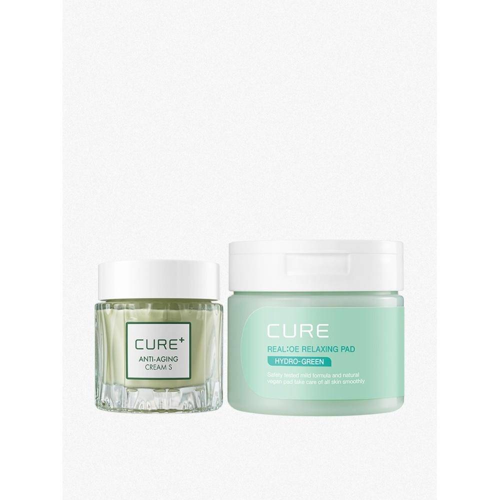 Kim Jeong Moon Aloe Antioxidantkräm (50 g) + Avslappnande dyna (60 ark) Uppsättning