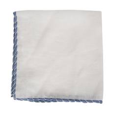 Eleventy, Tilbehør, unisex, Hvid, ONE SIZE, Linned, Linned Broderet Clutch