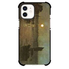 J M W Turner Moonlight A Study At Millbank Phone Case For iPhone and Samsung Galaxy Devices - Moonlight A Study At Millbank Painting Romanticism Artwork