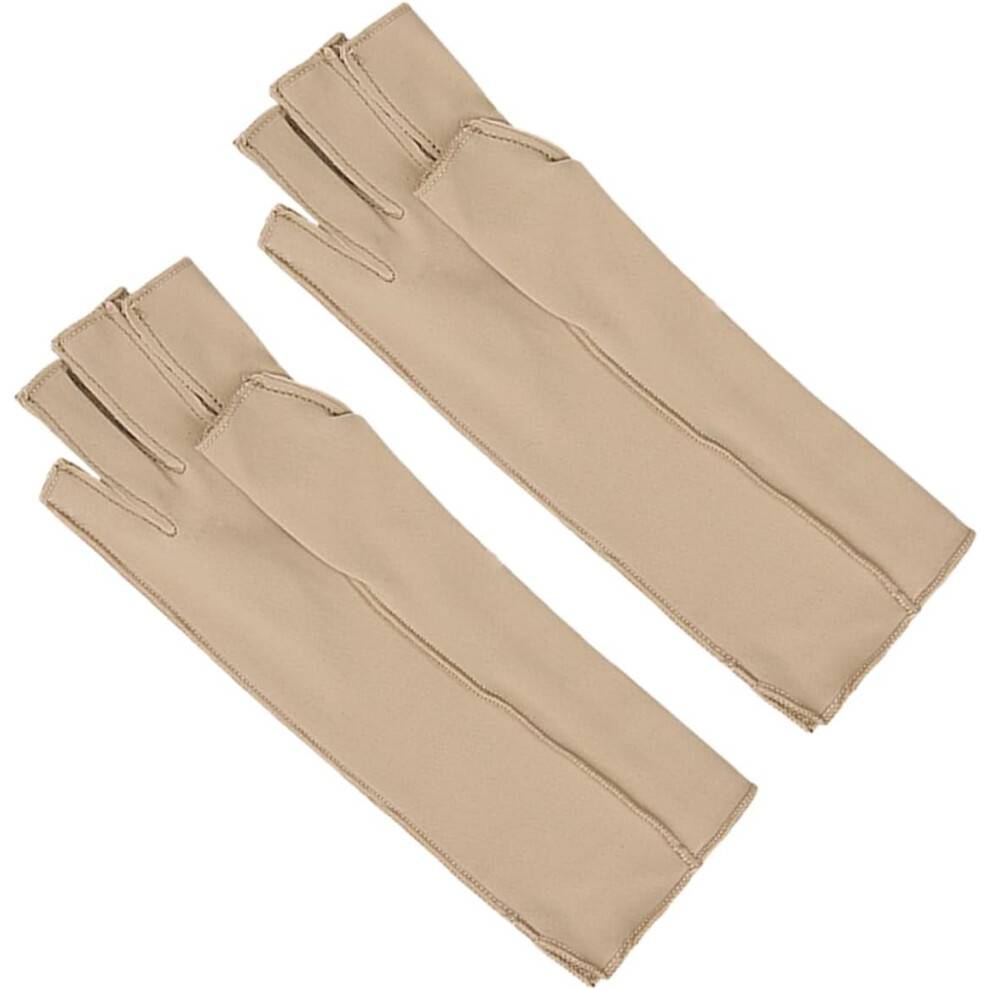 Fingerlösa handskar för kvinnor Vinterhandskar Herr Fitness Sporthandskar Gula fingrar Spandex Nylon