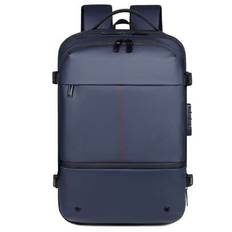 Expandable Vacuum Compression Gym Bag, Large Capacity Backpack For Sports, Travel, Commute, Business With Laptop Compartment - Blue