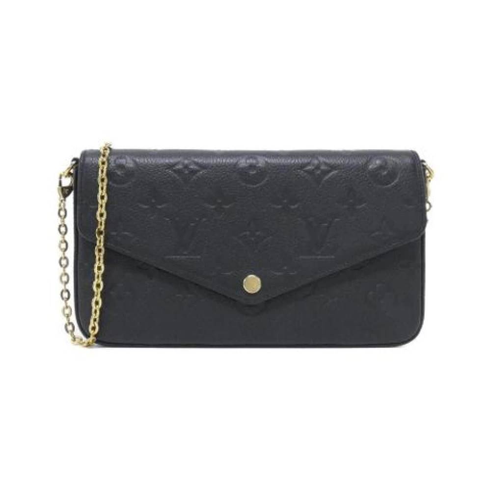 Louis Vuitton Vintage Pre-owned Pochette Skuldertaske - Vintage - Dame - Sort - ONE SIZE - Uld
