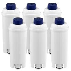 Wasserfilter für De'Longhi DLSC002 Filter Kompatibel mit De'Longhi Kaffeevollautomat und Espressomaschinen, De'Longhi Kaffeemaschinen ECAM, ETAM, EC, BC-Serie (6 Stück)