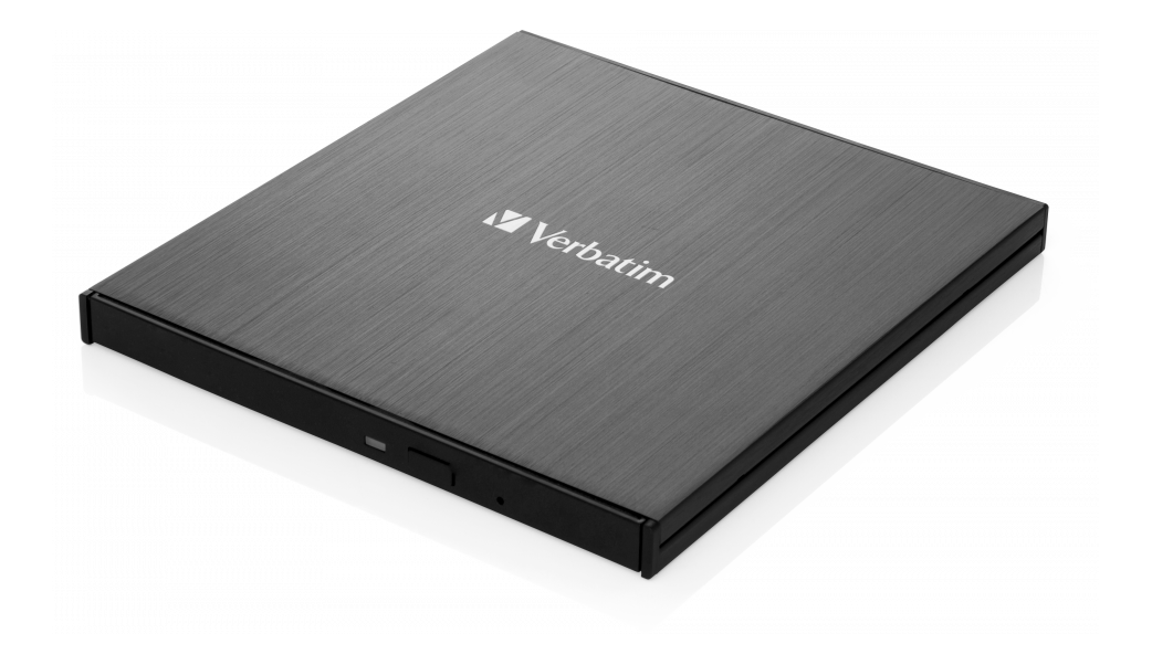 verbatim External Ultra HD 4K Slimline Blu-ray Writer USB 3.1, USB-C.