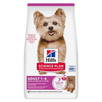 Hill's Science Plan Adult 1-6 Small & Mini Lamb & Rice