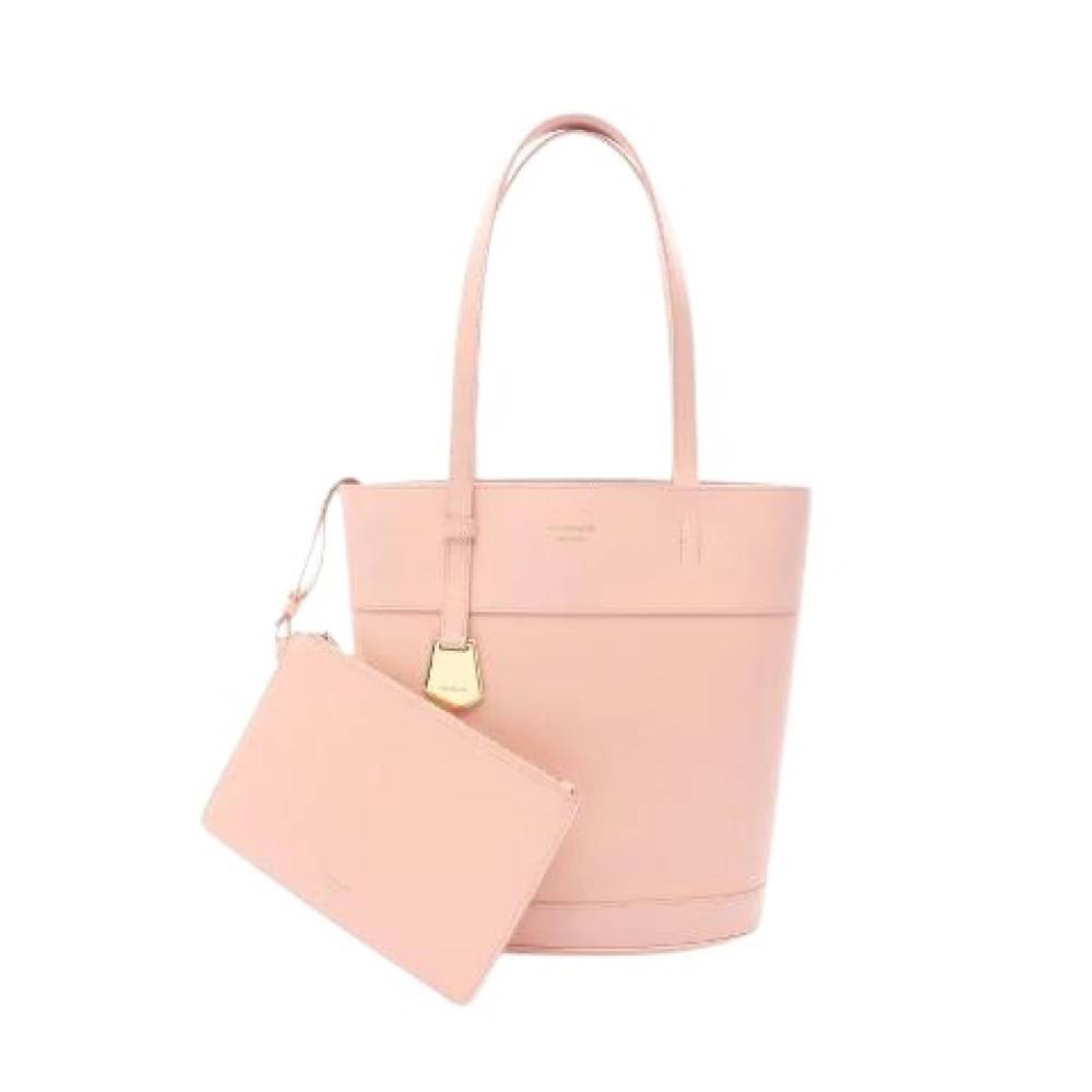 Salvatore Ferragamo Pre-owned Pre-owned Læder Tote Taske - Vintage - Dame - Lyserød - ONE SIZE - Læder