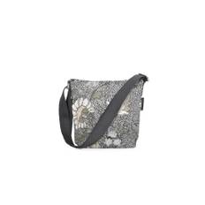 Ceannis Flower Linen Shoulder bag Svart - Black