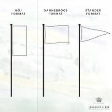 Logoflagga Stående format 300x100 cm flagga, passar till 8-9 m flaggstång