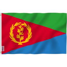 3x5 fod Eritrea flag - Levende farver og Fade Proof - Canvas Heade