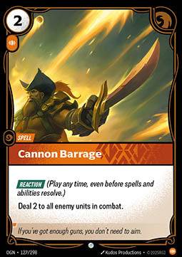 Cannon Barrage - Origins (Common) [OGN-127].