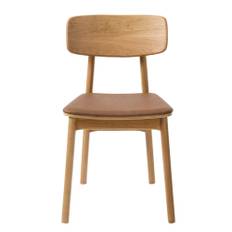 Harmony spisebordsstol - natur eg og tan PU