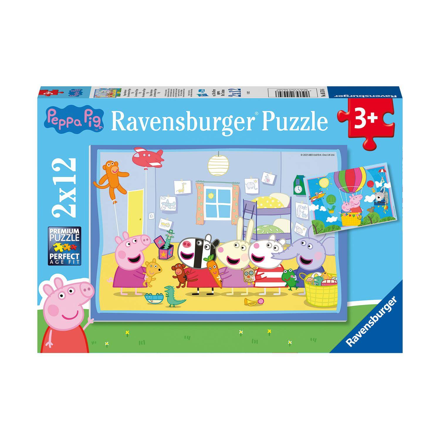 Puzzle: Peppa Pig - Peppa's Adventures (2x12pcs)
