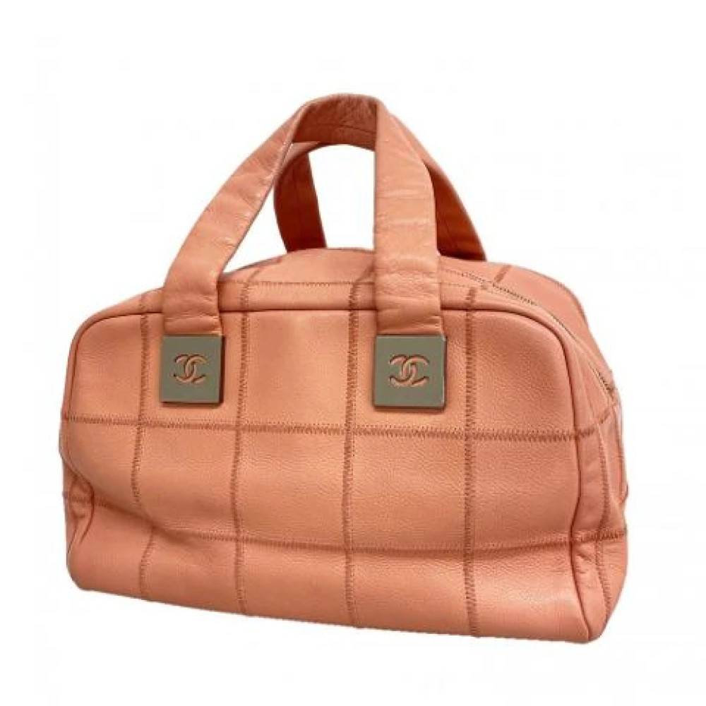Chanel Vintage Pre-owned Vintage Håndtaske - Vintage - Dame - Lyserød - ONE SIZE - Uld