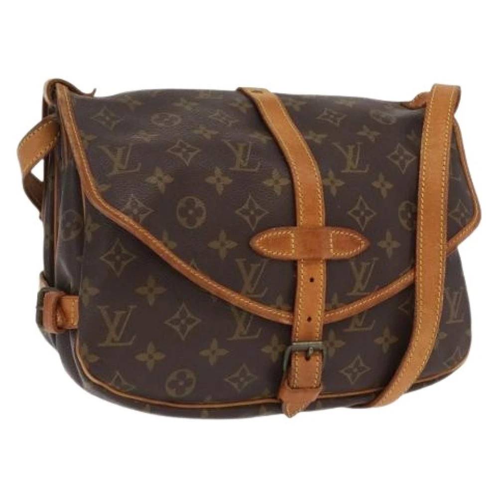 Louis Vuitton Vintage Pre-owned Vintage Canvas Cross Body Taske - Vintage - Dame - Brun - ONE SIZE -
