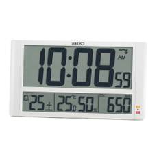 Seiko Clock Wall Clock, Table Clock, Can Be Used as a Hanging Display, CO2 Concentration Display Function, Temperature and Humidity Display, Digital,