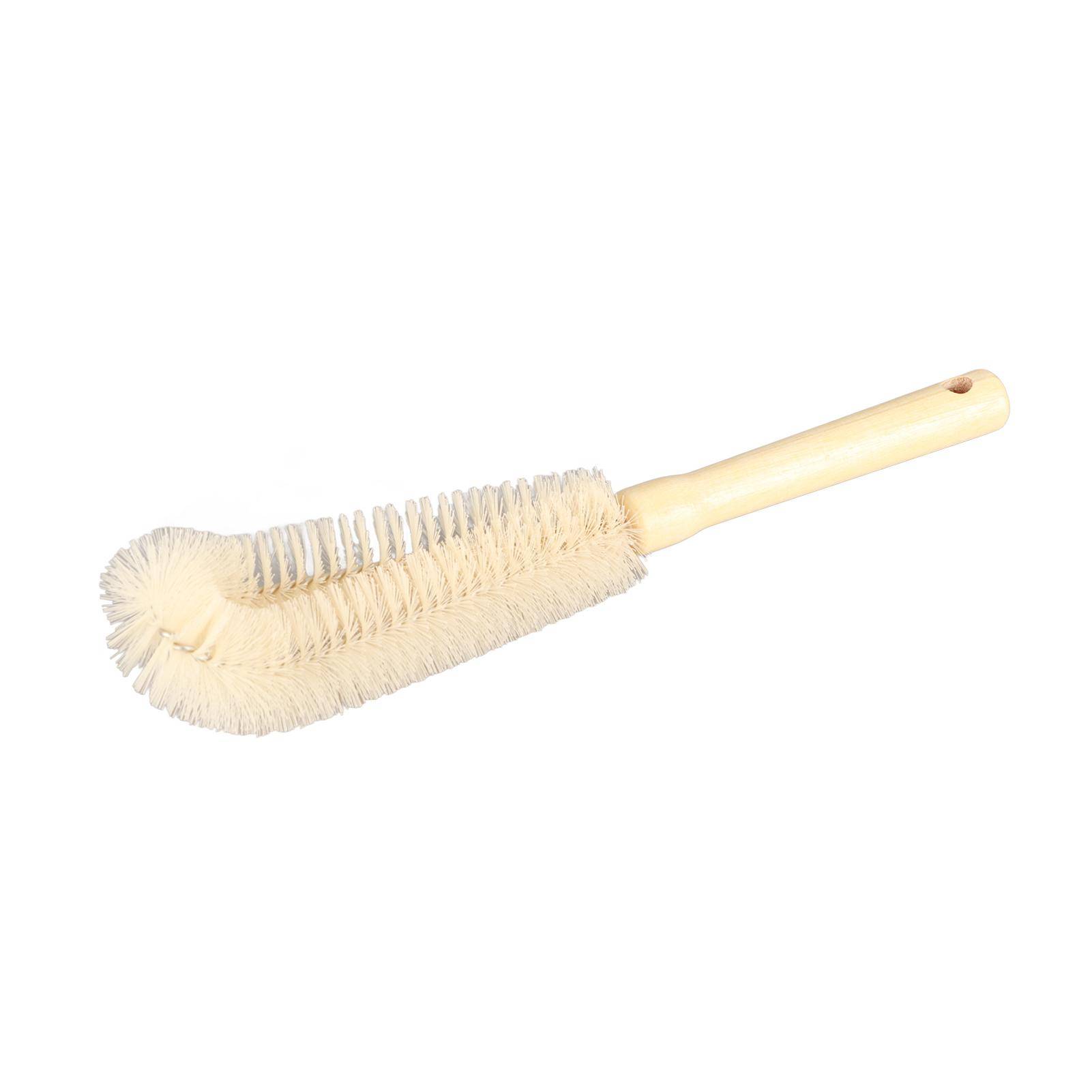 Wooden Long Handle Bottle Cleaning Brush Super Long 30cm Kitchen Cleaning Brush for Wine Glass