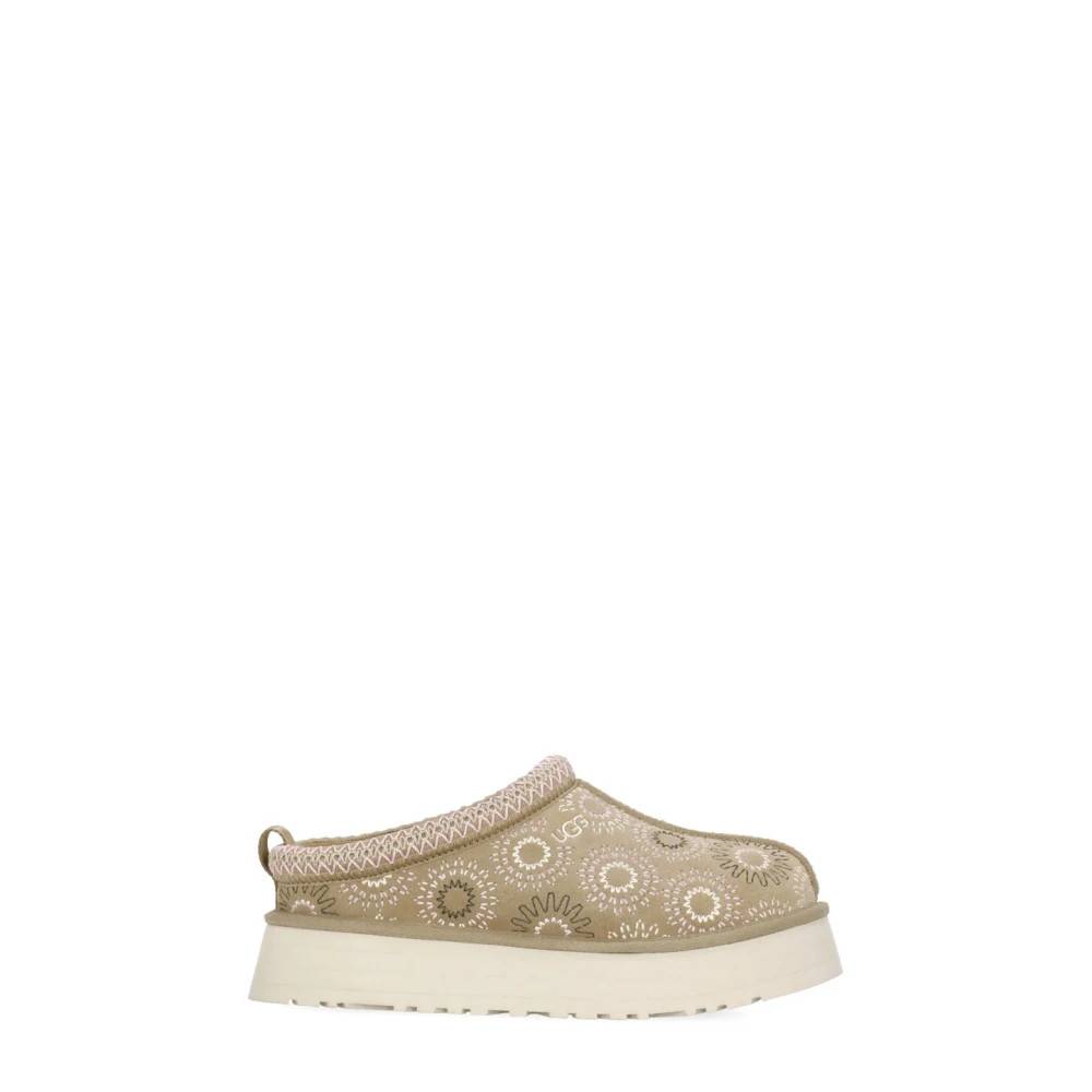UGG Tazz Sun Stitch - Sko - Dame - Beige - 39 EU - Læder