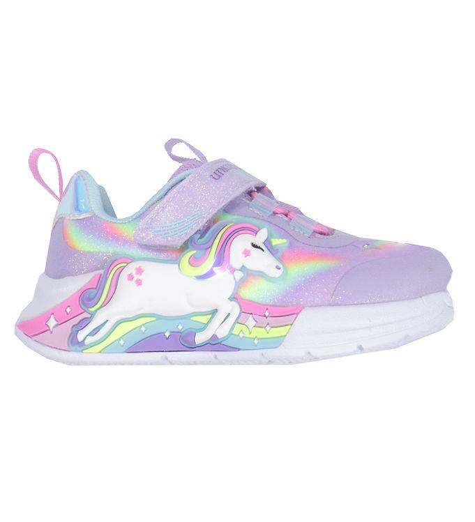 Skechers Skor m. Ljus - Unicorn Chaser - Lavender/Multi - Skechers - 22 - Blinkande skor