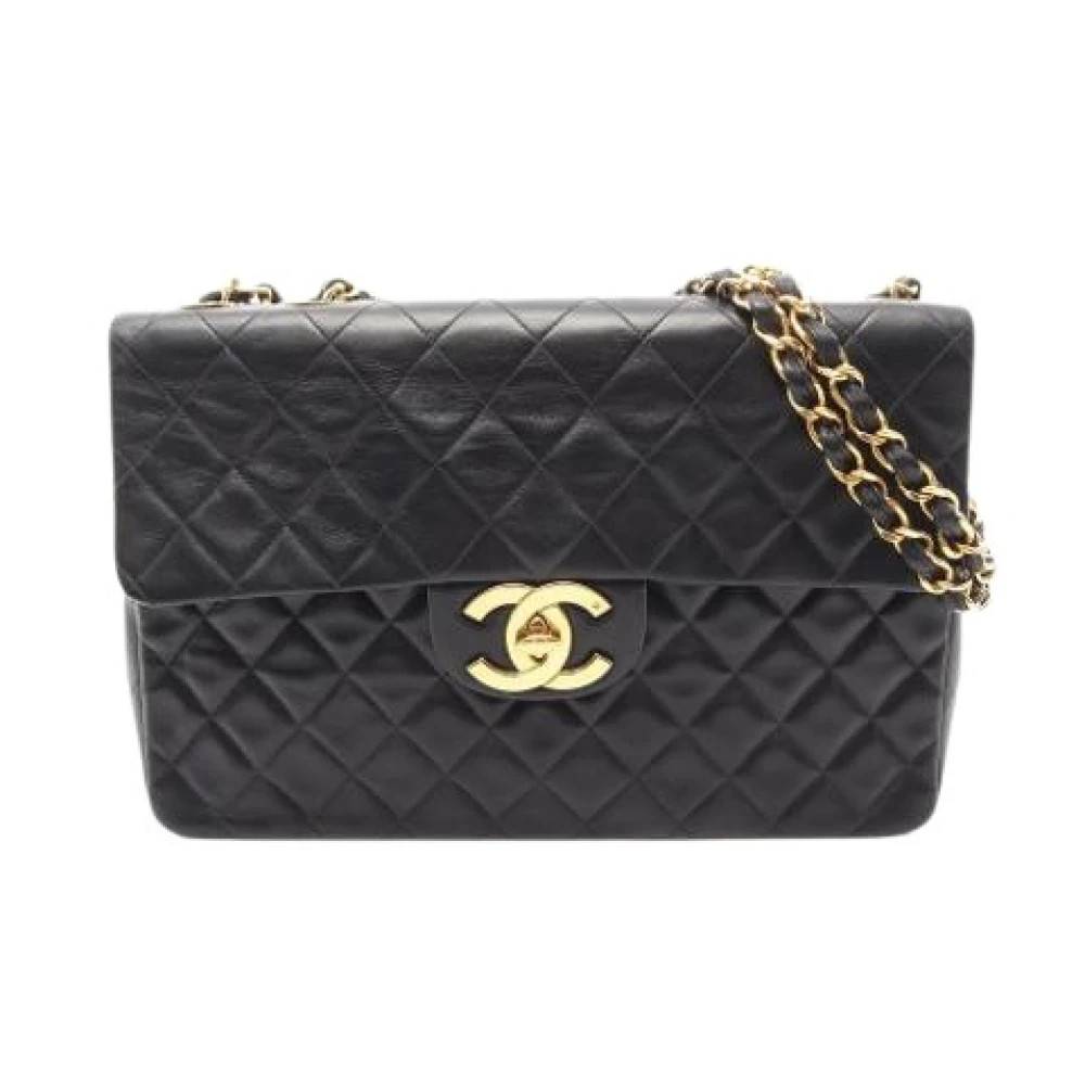 Chanel Vintage Pre-owned Vintage Skuldertaske - Vintage - Dame - Sort - ONE SIZE - Uld