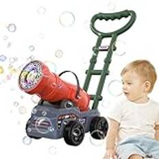 Gräsklippare bubbelmaskin,automatisk bubbelmaskin | Creative Funny Outdoor Bubble Machine Bubble Maker Machine | Nyhet Bubbelblåsande Push Toy Elektrisk Bubble Maker för Outdoor Backyard Garden Beach