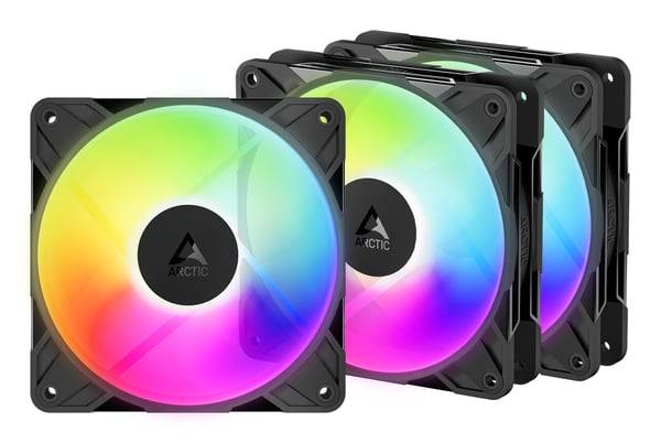 ARCTIC Freezer P12 Pro Reverse A-RGB - 3 Pack Datorväska Fan 12 cm Svart 3 styck