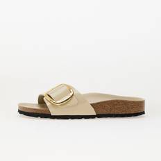 Sneakers Birkenstock Madrid Big Buckle Natural Leather Patent High-Shine Ecru EUR 36