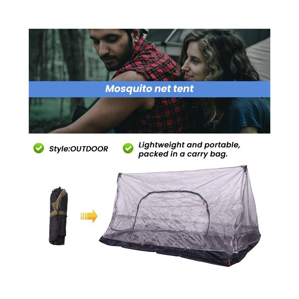 Ultralight Summer Mesh Tent 1-2 Person Outdoor Camping Tent Repellent Net Tent Beach Mesh Tents