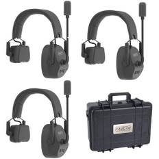 CAME-TV KUMINIK8 Duplex Digital Wireless Headset Intercomsystem 450 Meter with Hardcase - Single Ear 3 Pack