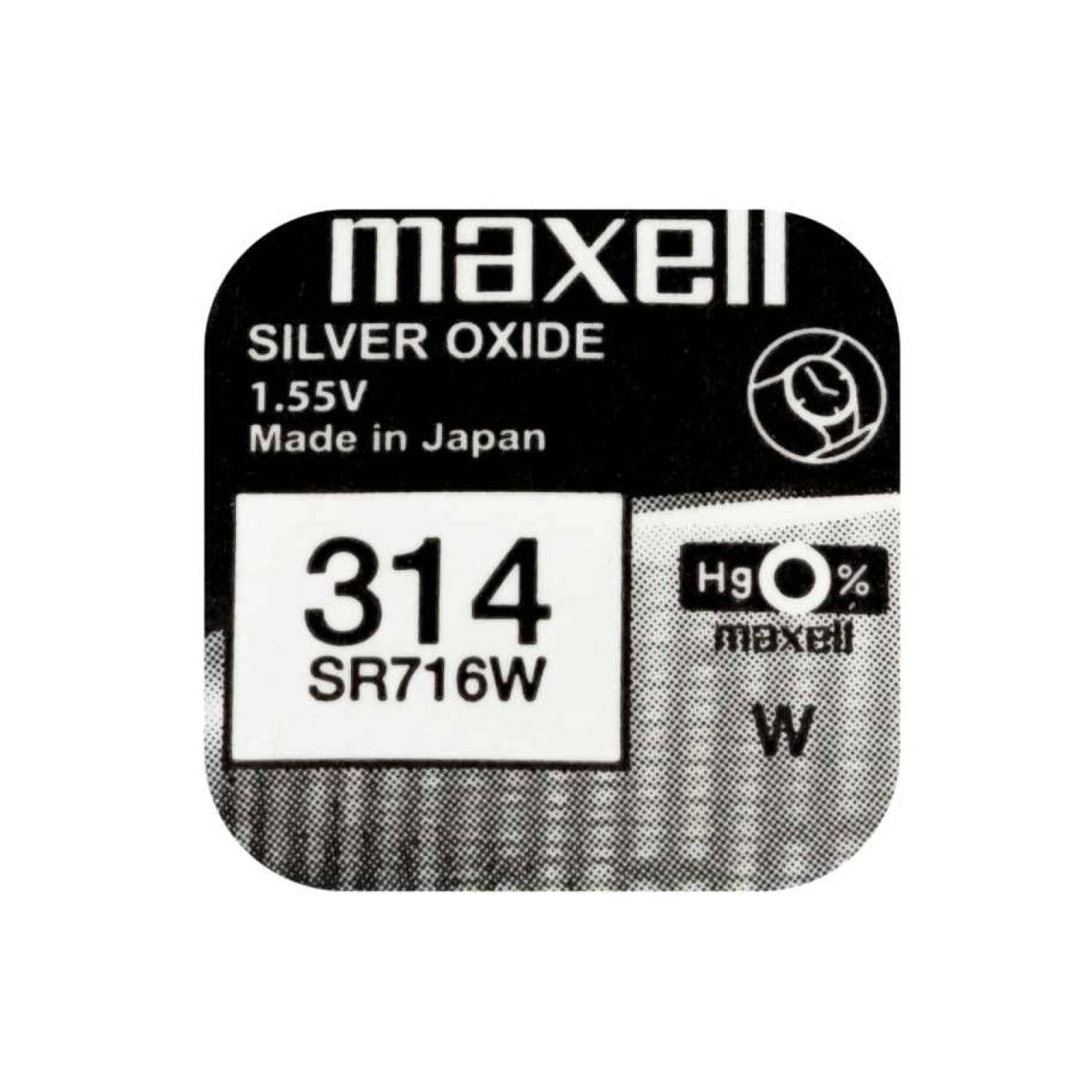 Maxell 314 Knappcellsbatteri 1 Stk. SR716W-M - SIlveroxid - Unisex