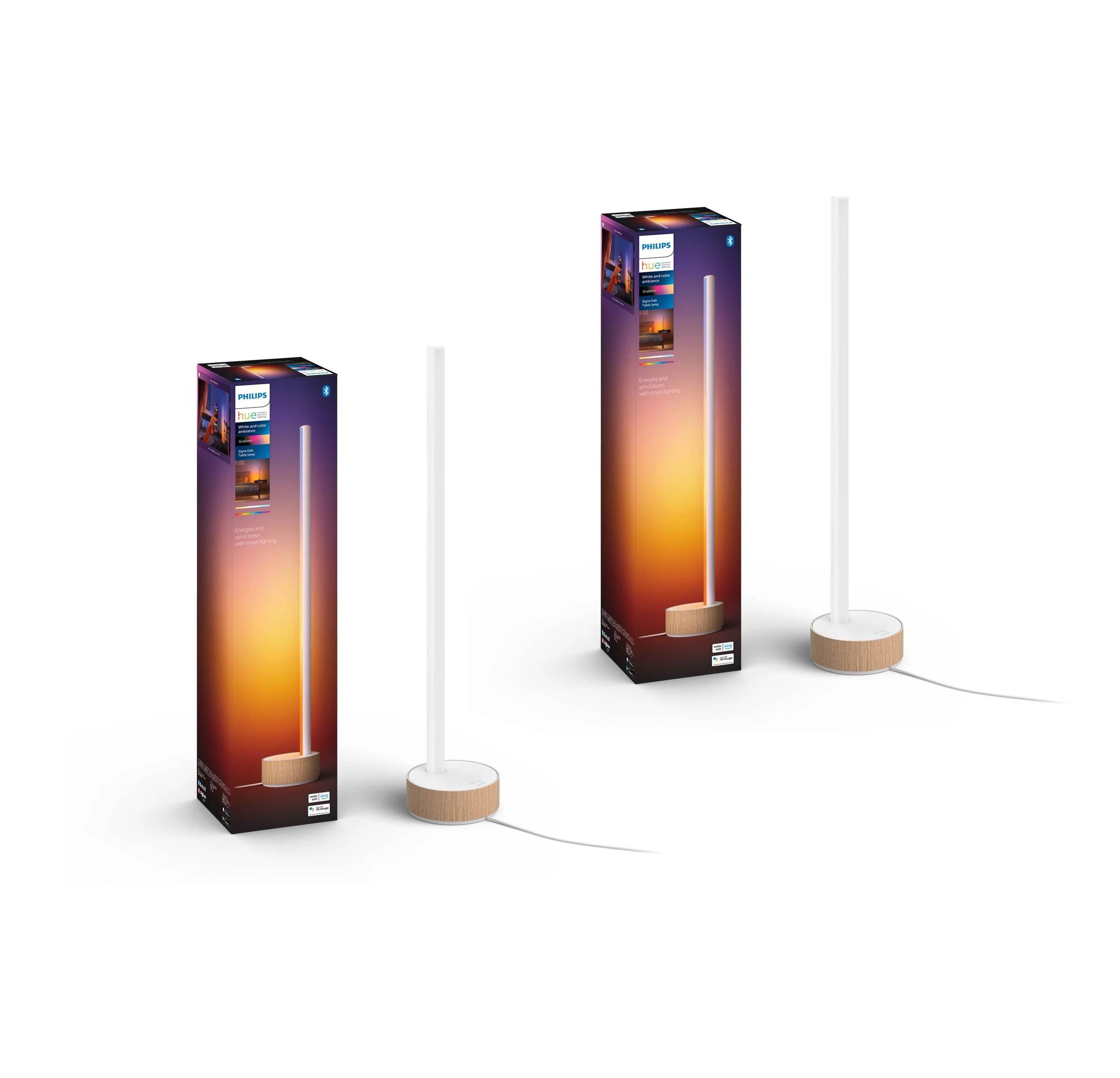 Philips Hue - 2x Gradient Signe Bordlampe Eg - Pakke - Fri fragt og klar til levering - Prismatch