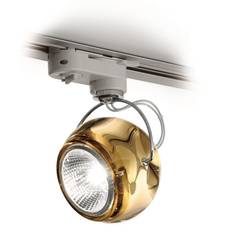 Beluga skinnespot 230V 3F Fabbian - Gul