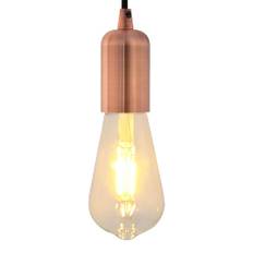 Lampeholdere 2 stk rød bronze e27