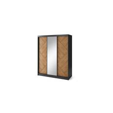 Marrphy Garderob med Spegel 120x220 cm - Brun & garderobssystem