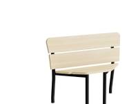 (ComputerSalg) Sofa Pausa 551, hjørne, birkelaminat, hvidt stel