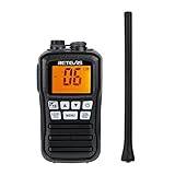 Retevis RM01 Marine Walkie Talkie,IP67 Vattentät Handhållen Marine Radio,Vibration,Flytande 88 Channels Handhållna Tvåvägs Radio för kajakpaddling Fiskebåt (svart, 1 st)