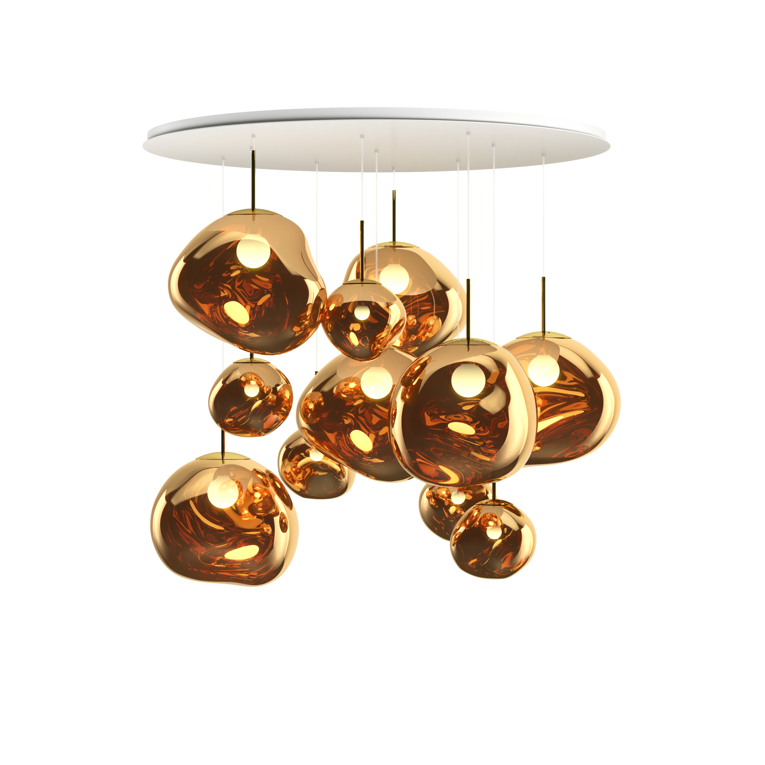 TOM DIXON - Melt Pendel System, Mega Gold.