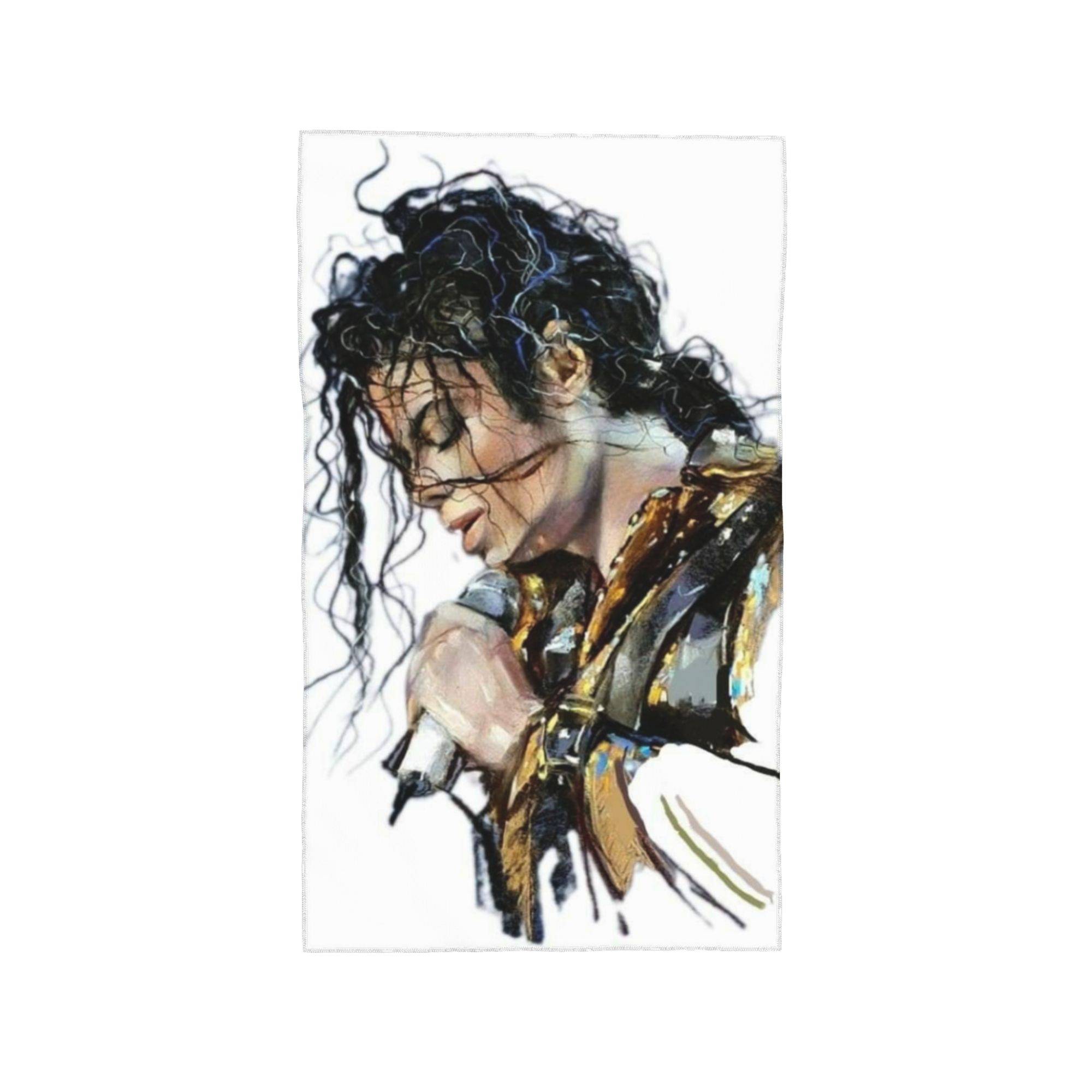 Michael Jackson Musiker Sångare Dansare Mjuk Ansiktshandduk Snabbtorkande Pool Bad Bomullshanddukar Absorberande
