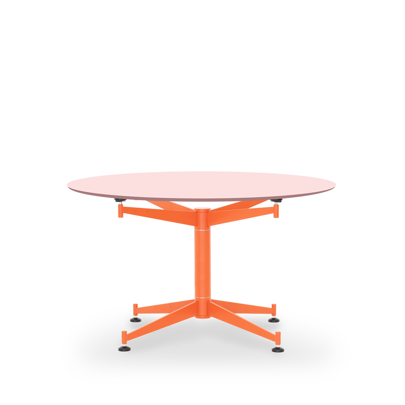 Star Table / Laminate B2B - 73-75 / Ø128 Laminate / Just Rose Rot orange