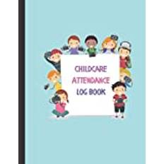 Childcare Attendance Log Book: Sign in the out tracker with name, phone number, time, and parent signature space for daycare, nursery, and childminder ... of kids marching while carrying a banner