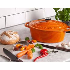 Gryta Emaljerad oval 3,5L Orrefors Jernverk Orange