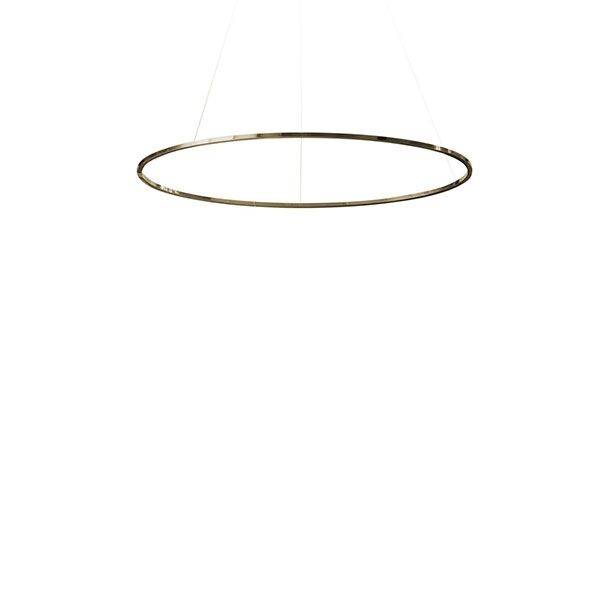 Ellisse Minor Pendel Oval Guld Poleret/Hvid Uplight 2700k