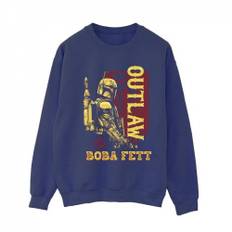 Star Wars Womens/Ladies The Book Of Boba Fett Distressed Outlaw Sweatshirt L marinblå färg