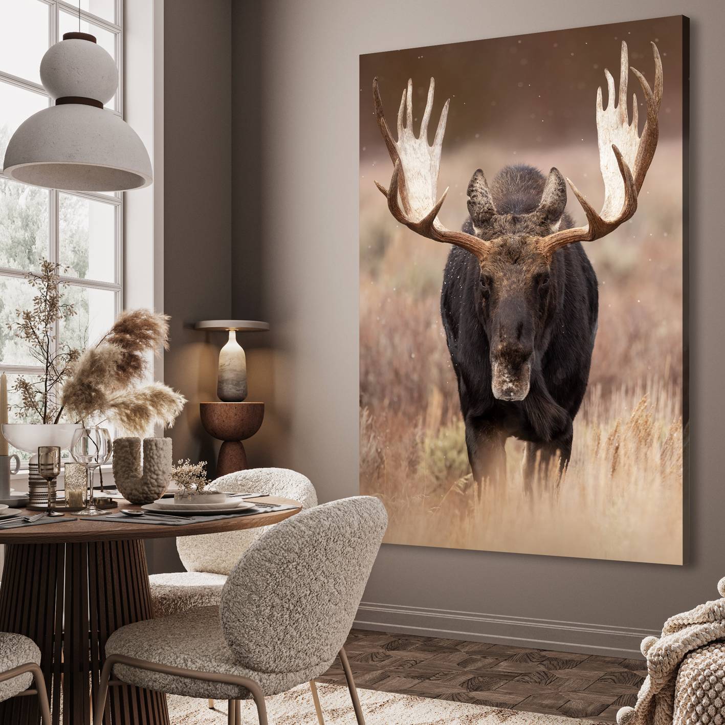 Ljuddämpande tavla - Moose Majesty