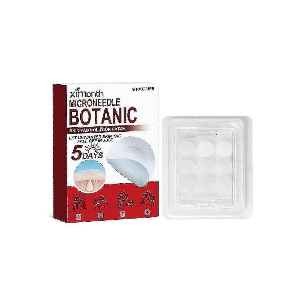 (2 Box) Microneedles Botanical Skin Appendage Removal Patch, Skin Patch for Skin Tag Removal, Micro Pimple Patch, Anti-Acne Plaster for All Skin Types
